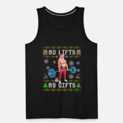 'Lustiges No Lifts No Gifts Ugly Christmas Workout' Männer Premium Tanktop | Spreadshirt -Build Your Brand || James & Nicholson || B&C lustiges no lifts no gifts ugly christmas workout maenner premium tanktop 4