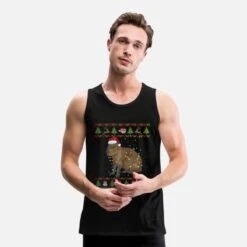 'Lustiges Wasserschwein Capybara Ugly Christmas' Männer Premium Tanktop | Spreadshirt