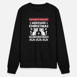 'Meeowee Christmas - Cat' Unisex Pullover | Spreadshirt -Build Your Brand || James & Nicholson || B&C meeowee christmas cat unisex pullover 4