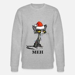 'Meh Christmas Meow Santa Cat Christmas Cat' Männer Bio Pullover | Spreadshirt 10 'Meh Christmas Meow Santa Cat Christmas Cat' Männer Bio Pullover | Spreadshirt -Build Your Brand || James & Nicholson || B&C meh christmas meow santa cat christmas cat maenner bio pullover 3