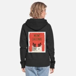 'Meowy Christmas' Frauen Premium Kapuzenjacke | Spreadshirt -Build Your Brand || James & Nicholson || B&C meowy christmas frauen premium kapuzenjacke 2
