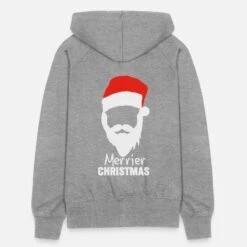 'Merrier Christmas' Frauen Premium Kapuzenjacke | Spreadshirt -Build Your Brand || James & Nicholson || B&C merrier christmas frauen premium kapuzenjacke 5