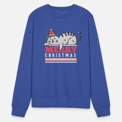 'Merry Christmas Cat' Unisex Pullover | Spreadshirt -Build Your Brand || James & Nicholson || B&C merry christmas cat unisex pullover 4