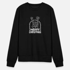 'Merry Christmas Pommesgabel Mit Kerzen' Unisex Pullover | Spreadshirt -Build Your Brand || James & Nicholson || B&C merry christmas pommesgabel mit kerzen unisex pullover 4