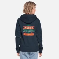 'Merry Christmas - Retro Schriftzug' Frauen Premium Kapuzenjacke | Spreadshirt 11 'Merry Christmas - Retro Schriftzug' Frauen Premium Kapuzenjacke | Spreadshirt -Build Your Brand || James & Nicholson || B&C merry christmas retro schriftzug frauen premium kapuzenjacke 2