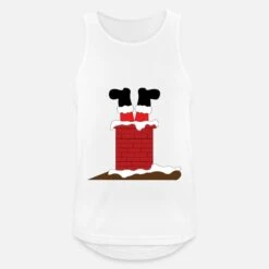 'Merry Christmas Weihnachtsmann Schornstein' Männer Sport Tanktop | Spreadshirt -Build Your Brand || James & Nicholson || B&C merry christmas weihnachtsmann schornstein maenner sport tanktop 4