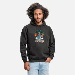 'Merry Slothmas Funny Christmas Sloth Lover' Unisex Hoodie | Spreadshirt
