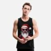 'Old Rocker Santa Claus Rock N Roll Metal Christmas' Männer Premium Tanktop | Spreadshirt -Build Your Brand || James & Nicholson || B&C old rocker santa claus rock n roll metal christmas maenner premium tanktop