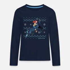 'Ostwind Und Mika Beim Reiten Christmas Sweater' Teenager Premium Langarmshirt | Spreadshirt -Build Your Brand || James & Nicholson || B&C ostwind und mika beim reiten christmas sweater teenager premium langarmshirt 2