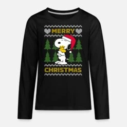 'Peanuts Snoopy Weihnachten Ugly Christmas' Teenager Premium Langarmshirt | Spreadshirt -Build Your Brand || James & Nicholson || B&C peanuts snoopy weihnachten ugly christmas teenager premium langarmshirt 2