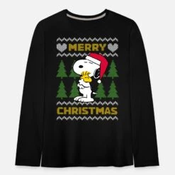 'Peanuts Snoopy Weihnachten Ugly Christmas' Teenager Premium Langarmshirt | Spreadshirt