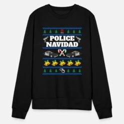 'Police Navidad Ugly Christmas Sweater' Unisex Pullover | Spreadshirt -Build Your Brand || James & Nicholson || B&C police navidad ugly christmas sweater unisex pullover 4