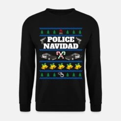 'Police Navidad Ugly Christmas Sweater' Unisex Pullover | Spreadshirt -Build Your Brand || James & Nicholson || B&C police navidad ugly christmas sweater unisex pullover 6