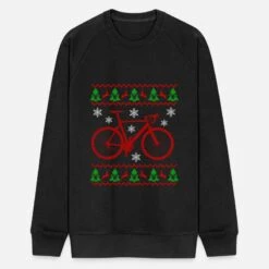 'Rennrad Ugly Christmas Weihnachten Geschenkidee' Männer Bio Pullover | Spreadshirt -Build Your Brand || James & Nicholson || B&C rennrad ugly christmas weihnachten geschenkidee maenner bio pullover 2