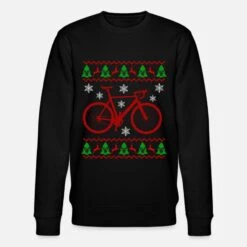 'Rennrad Ugly Christmas Weihnachten Geschenkidee' Männer Bio Pullover | Spreadshirt -Build Your Brand || James & Nicholson || B&C rennrad ugly christmas weihnachten geschenkidee maenner bio pullover 4