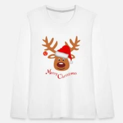 'Rentier Weihnachten Fun Lustig Merry Christmas' Kinder Premium Langarmshirt | Spreadshirt