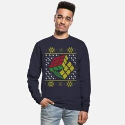 'Rubik's Cube Ugly Christmas' Unisex Pullover | Spreadshirt