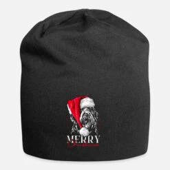 Build Your Brand 'Santa BEARDED COLLIE Merry Christmas Hund Wilsigns' Beanie | Spreadshirt