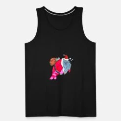 'Santa Christmas Mermaid Lustige Santa Manatee' Männer Premium Tanktop | Spreadshirt -Build Your Brand || James & Nicholson || B&C santa christmas mermaid lustige santa manatee maenner premium tanktop 2