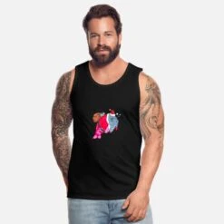 'Santa Christmas Mermaid Lustige Santa Manatee' Männer Premium Tanktop | Spreadshirt -Build Your Brand || James & Nicholson || B&C santa christmas mermaid lustige santa manatee maenner premium tanktop 3