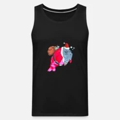 'Santa Christmas Mermaid Lustige Santa Manatee' Männer Premium Tanktop | Spreadshirt -Build Your Brand || James & Nicholson || B&C santa christmas mermaid lustige santa manatee maenner premium tanktop 6