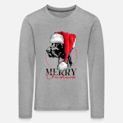 'Santa DEUTSCH KURZHAAR Merry Christmas Wilsigns' Kinder Premium Langarmshirt | Spreadshirt -Build Your Brand || James & Nicholson || B&C santa deutsch kurzhaar merry christmas wilsigns kinder premium langarmshirt 2