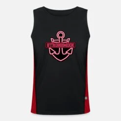 James & Nicholson 'Strongmoin Christmas Red' Funktionelles Kontrast-Tank Top Für Männer| Spreadshirt