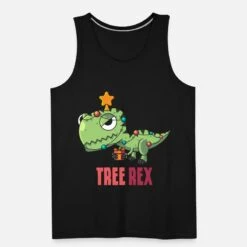 'TREE REX DINO Weihnachten Ugly Christmas Geschenk' Männer Premium Tanktop | Spreadshirt -Build Your Brand || James & Nicholson || B&C tree rex dino weihnachten ugly christmas geschenk maenner premium tanktop 4