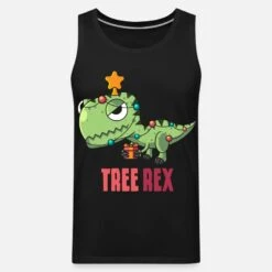 'TREE REX DINO Weihnachten Ugly Christmas Geschenk' Männer Premium Tanktop | Spreadshirt -Build Your Brand || James & Nicholson || B&C tree rex dino weihnachten ugly christmas geschenk maenner premium tanktop 6