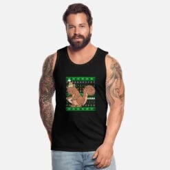 Build Your Brand || James & Nicholson || B&C -Build Your Brand || James & Nicholson || B&C ugly christmas eichhoernchen maenner premium tanktop 1