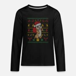 'Ugly Christmas Erdmännchen Weihnachtsgeschenk' Teenager Premium Langarmshirt | Spreadshirt -Build Your Brand || James & Nicholson || B&C ugly christmas erdmaennchen weihnachtsgeschenk teenager premium langarmshirt 2