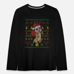 'Ugly Christmas Erdmännchen Weihnachtsgeschenk' Teenager Premium Langarmshirt | Spreadshirt