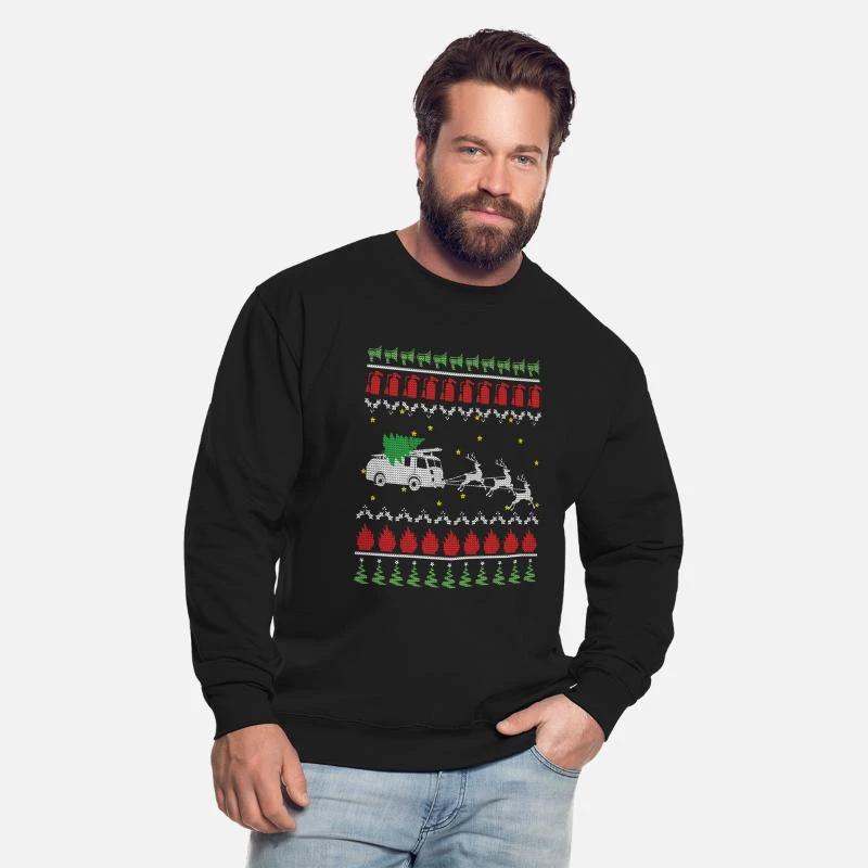 'Ugly Christmas Feuerwehr' Unisex Pullover | Spreadshirt 4 'Ugly Christmas Feuerwehr' Unisex Pullover | Spreadshirt – Bild 2