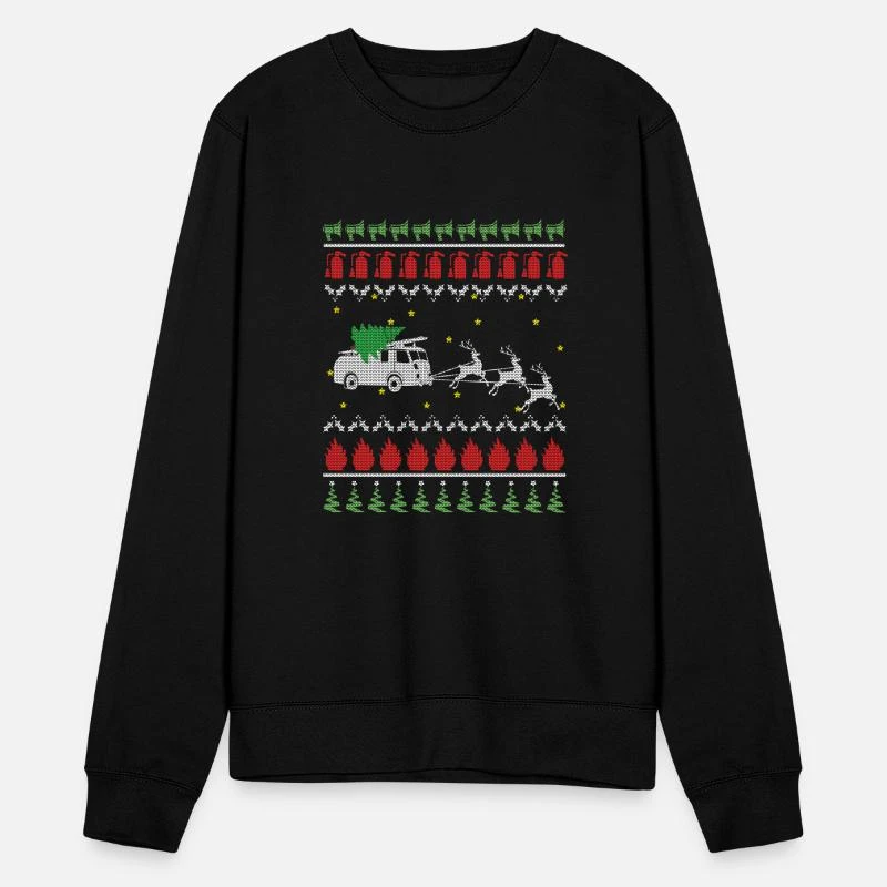 'Ugly Christmas Feuerwehr' Unisex Pullover | Spreadshirt 7 'Ugly Christmas Feuerwehr' Unisex Pullover | Spreadshirt – Bild 5