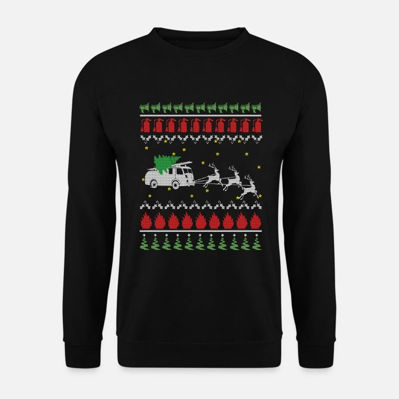 'Ugly Christmas Feuerwehr' Unisex Pullover | Spreadshirt 9 'Ugly Christmas Feuerwehr' Unisex Pullover | Spreadshirt – Bild 7