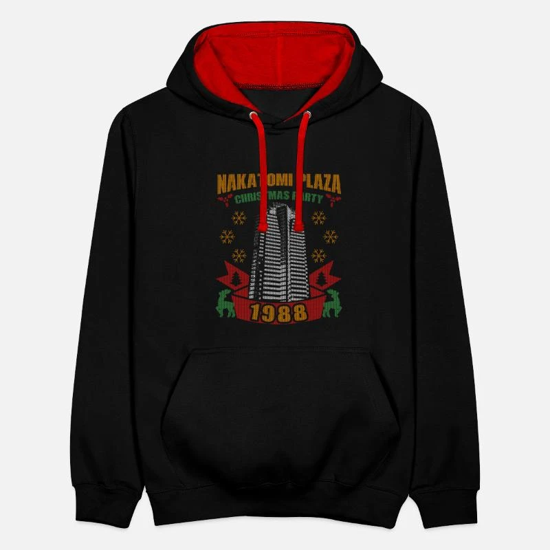 'Ugly Christmas NAKATOMI PLAZA CHRISTMAS PARTY 1988' Unisex Hoodie Zweifarbig | Spreadshirt 9 'Ugly Christmas NAKATOMI PLAZA CHRISTMAS PARTY 1988' Unisex Hoodie Zweifarbig | Spreadshirt – Bild 7