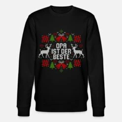 'Ugly Christmas - Opa Ist Der Beste - Weihnachten' Männer Bio Pullover | Spreadshirt -Build Your Brand || James & Nicholson || B&C ugly christmas opa ist der beste weihnachten maenner bio pullover 4