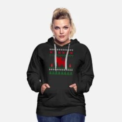 'Ugly Christmas Papillion Zwergspaniel Weihnachten' Frauen Premium Hoodie | Spreadshirt -Build Your Brand || James & Nicholson || B&C ugly christmas papillion zwergspaniel weihnachten frauen premium hoodie 2