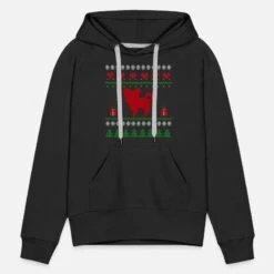 'Ugly Christmas Papillion Zwergspaniel Weihnachten' Frauen Premium Hoodie | Spreadshirt -Build Your Brand || James & Nicholson || B&C ugly christmas papillion zwergspaniel weihnachten frauen premium hoodie 6