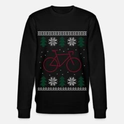 'Ugly Christmas Rennrad Fahrrad' Männer Bio Pullover | Spreadshirt -Build Your Brand || James & Nicholson || B&C ugly christmas rennrad fahrrad maenner bio pullover 4