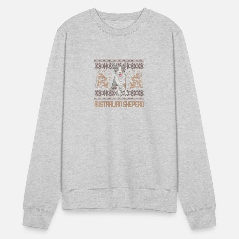 'Ugly Christmas Sweater Australian Shepherd' Unisex Pullover | Spreadshirt 7 'Ugly Christmas Sweater Australian Shepherd' Unisex Pullover | Spreadshirt – Bild 5