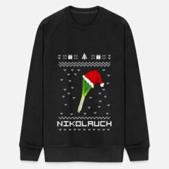 'Ugly Christmas Sweater Geschenk Lauch Nikolauch' Männer Bio Pullover | Spreadshirt -Build Your Brand || James & Nicholson || B&C ugly christmas sweater geschenk lauch nikolauch maenner bio pullover 2