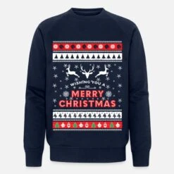'Ugly Christmas Sweater - Merry Christmas' Männer Bio Pullover | Spreadshirt 9 'Ugly Christmas Sweater - Merry Christmas' Männer Bio Pullover | Spreadshirt -Build Your Brand || James & Nicholson || B&C ugly christmas sweater merry christmas maenner bio pullover 2
