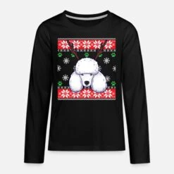 'Ugly Christmas Sweater Pudel Hund' Teenager Premium Langarmshirt | Spreadshirt -Build Your Brand || James & Nicholson || B&C ugly christmas sweater pudel hund teenager premium langarmshirt 2