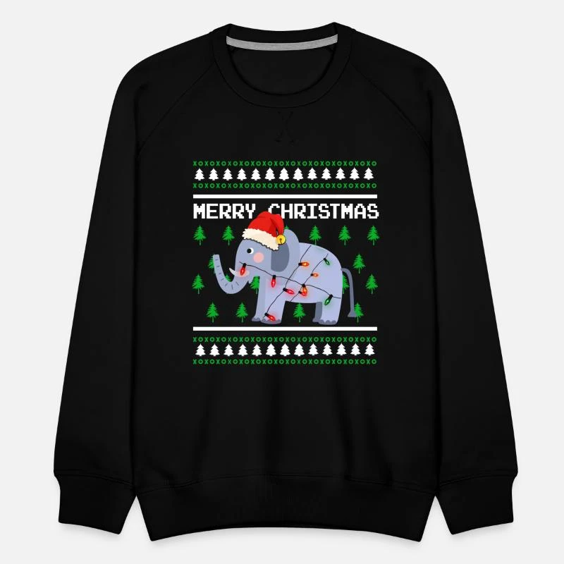 'Ugly Christmas Sweater Tshirt Weihnachten Elefant' Männer Premium Pullover | Spreadshirt 3 'Ugly Christmas Sweater Tshirt Weihnachten Elefant' Männer Premium Pullover | Spreadshirt