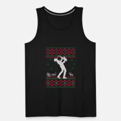 'Ugly Rock Christmas Saxophon Jazz Musik Geschenk' Männer Premium Tanktop | Spreadshirt -Build Your Brand || James & Nicholson || B&C ugly rock christmas saxophon jazz musik geschenk maenner premium tanktop 4