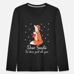 'Weihnachten Christmas Fuchs' Kinder Premium Langarmshirt | Spreadshirt