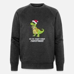 'Weihnachten Dino Cool Rawr Christmas Geschenk' Männer Bio Pullover | Spreadshirt -Build Your Brand || James & Nicholson || B&C weihnachten dino cool rawr christmas geschenk maenner bio pullover 2