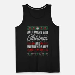 'Weihnachten Nurse Ugly Christmas Sweater' Männer Premium Tanktop | Spreadshirt -Build Your Brand || James & Nicholson || B&C weihnachten nurse ugly christmas sweater maenner premium tanktop 4