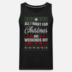 'Weihnachten Nurse Ugly Christmas Sweater' Männer Premium Tanktop | Spreadshirt -Build Your Brand || James & Nicholson || B&C weihnachten nurse ugly christmas sweater maenner premium tanktop 6